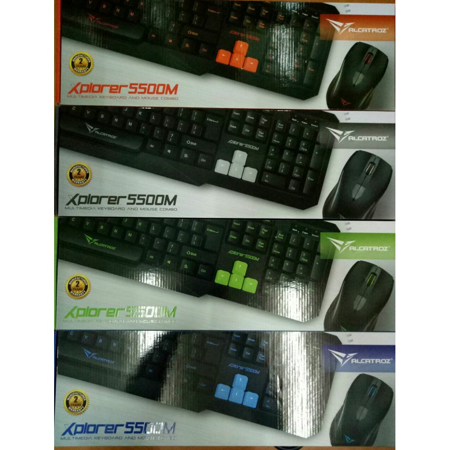 Paket Keyboard mouse xplorer 5500 powerlogic  Alcatroz