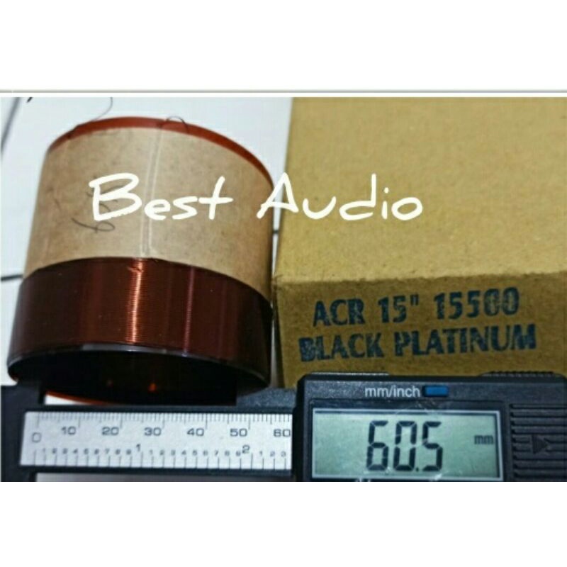 Spul spol spool speaker 15 inch 15inch ACR 15600  15500 Black Platinum import voice 60.5mm