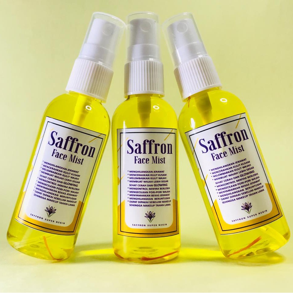 Safron Face Mist Organik Facemist Safron 60mll Safron Face Mist Premium FaceMist Saffron