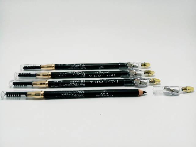 [isi 12] PENSIL ALIS IMPLORA HITAM ORIGINAL BPOM