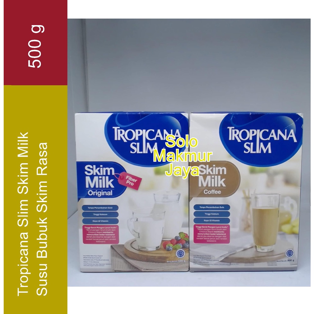 Jual Tropicana Slim Skim Milk Susu Bubuk Skim 500 gram Shopee Indonesia