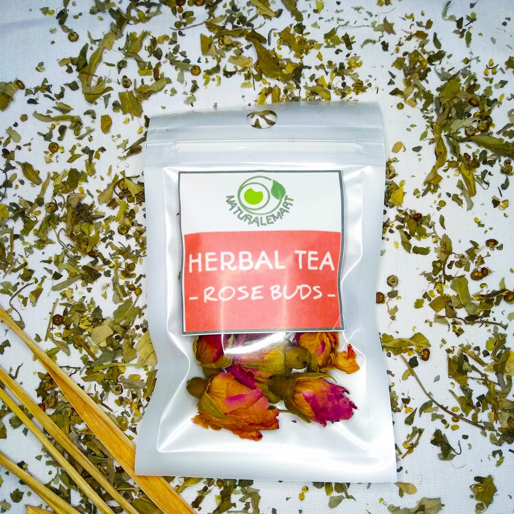 

Teh Rose Buds Golden Edge Kuncup Bunga Mawar Kering Kelopak Keemasan / Tisane Rose Bud Herbal Flower Tea 5gr 10gr