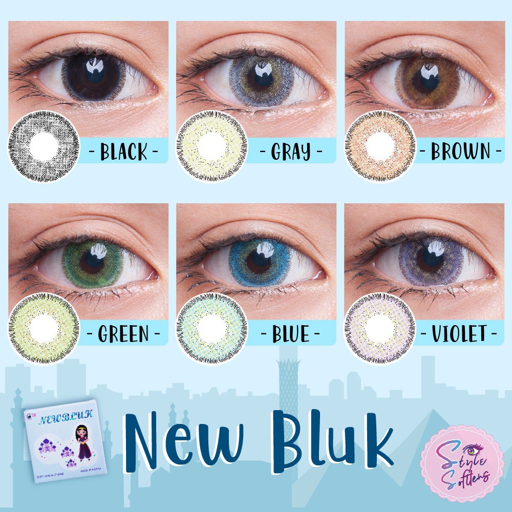 SOFTLENS Newbluk Diameter 15mm / Softlens Lensa Mata Normal