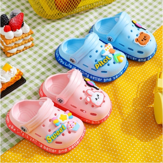 Sandal Anak Laki Laki Anak Bahan EVA Aneka Warna Motif Kartun SWEET PILOT Untuk Anak IMPOR