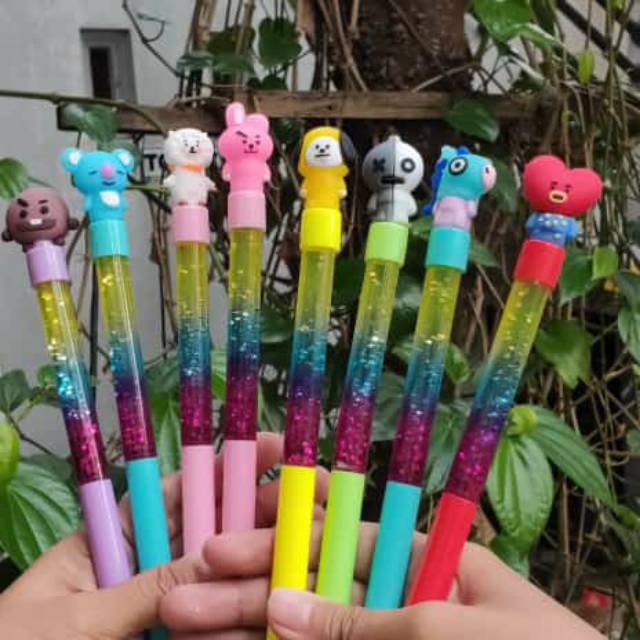 

Pulpen Gel Glitter BTS / BT21