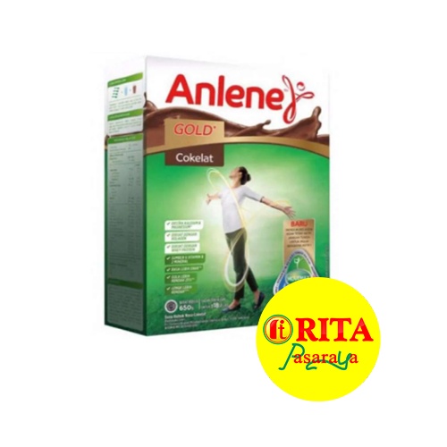 Anlene Gold Susu Dewasa  50 Tahun ke Atas Coklat 650 Gr
