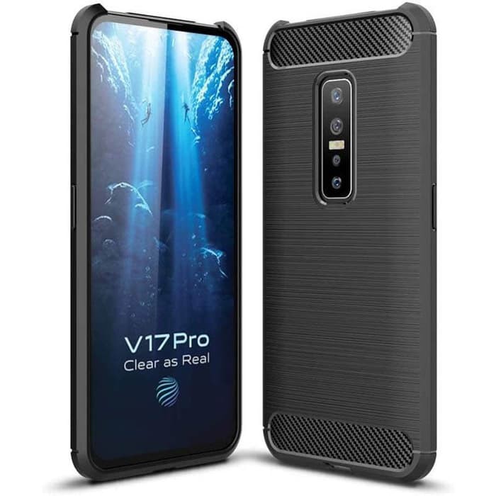 VIVO S1/S1 PRO/Z1 PRO/V19/V17 PRO/V15/V15 PRO/V11i/V11 PRO/V5/V7/V7+/V9 CASE SOFTCASE BLACK CARBON