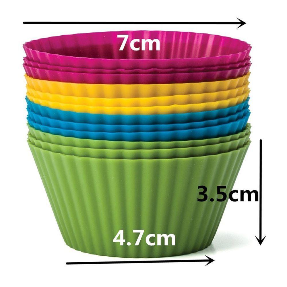 Suyo Muffin Cupcake Mold Liner Candy Colors Bakeware Maker Cetakan Kue Bulat