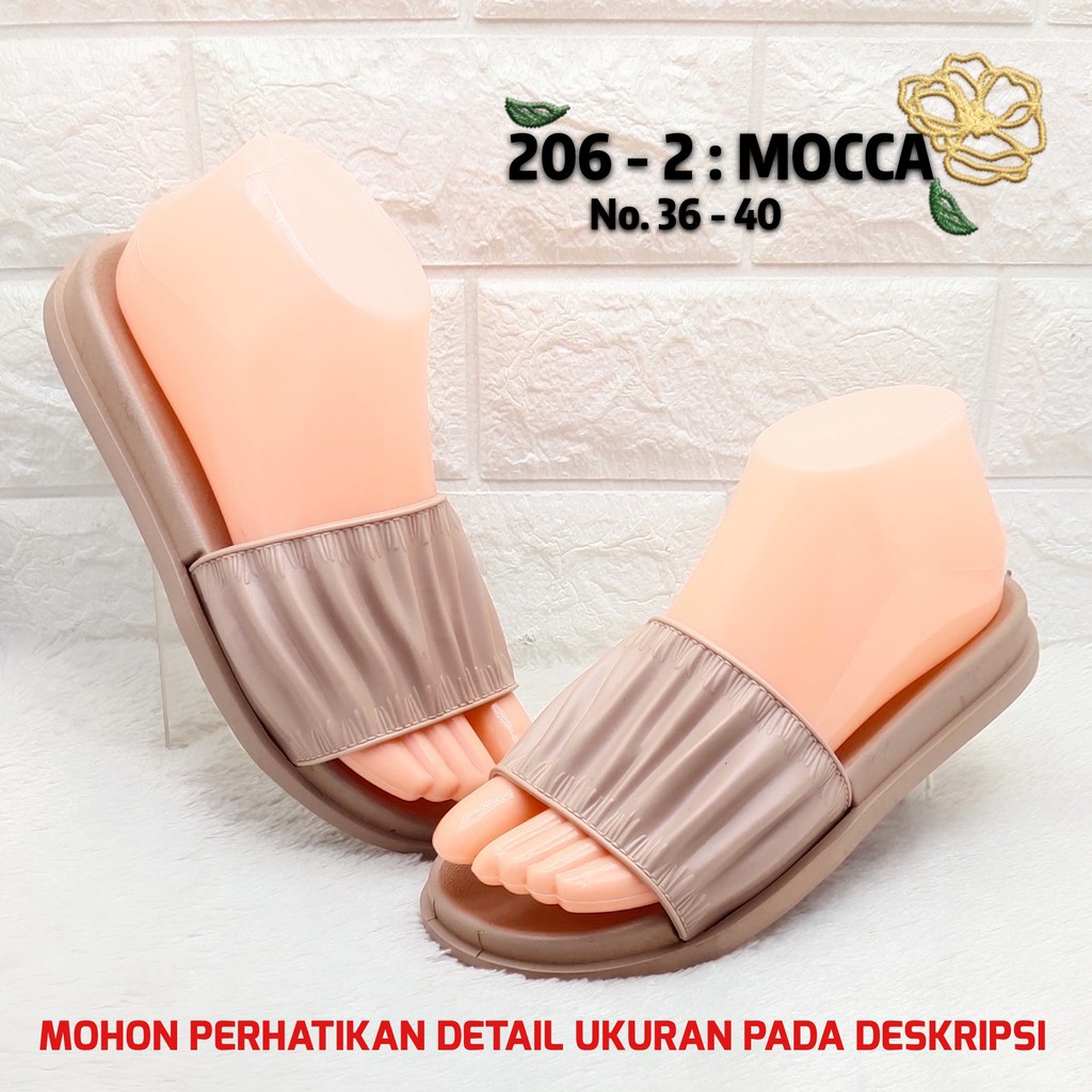 Sandal Wanita Balance 206 2 Slip Jelly Kerut Import Original Ringan Empuk Nyaman Awet Sol Anti Slip