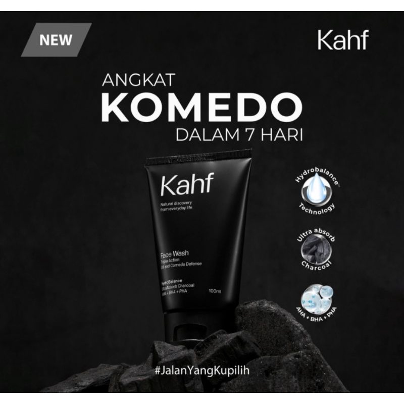 KHAF facial wash 100 ml /sabun muka pria/dodoran / hair &amp; body wash/ parfume