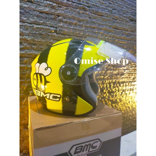 Helm BMC Milan Fluffy Bee Black Yellow Clear