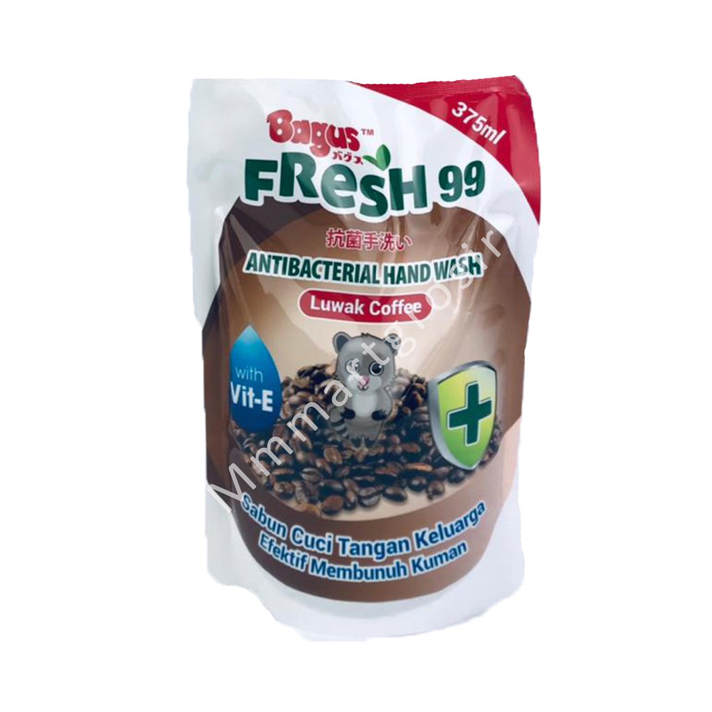 Bagus Fresh99 / Hand Wash Luwak Coffee / Sabun Cuci Tangan / 375ml