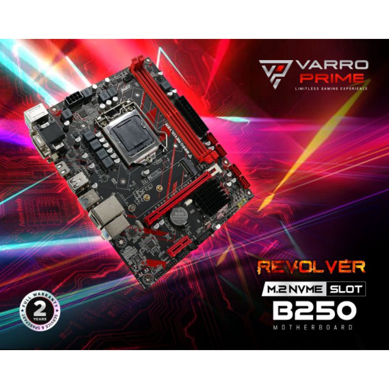 MOTHERBOARD GAMING B250 REVOLVER VARRO SUPPORT NVME