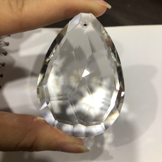 Kristal kaca lampu hias oval bintang dekorasi chandelier 2,5 inch 1 lubang