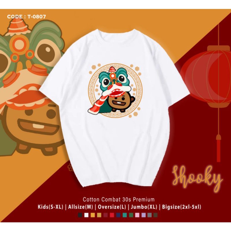 KAOS IMLEK BT21 SHOOKY BARONGSAI/KAOS KATUN IMLEK SHOOKY B T S