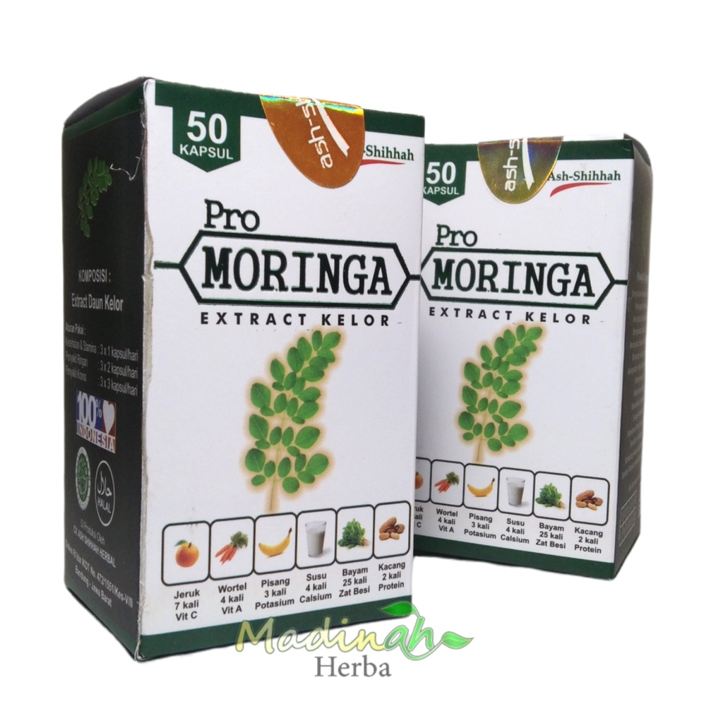 Kapsul Pro Moringa Ekstrak daun Kelor Ash Shihhah