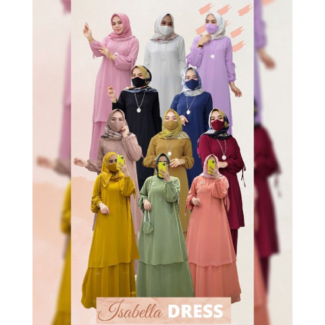 ISABELLA DRESS Original FAKHIRA HIJAB/Gamis  Malaysia