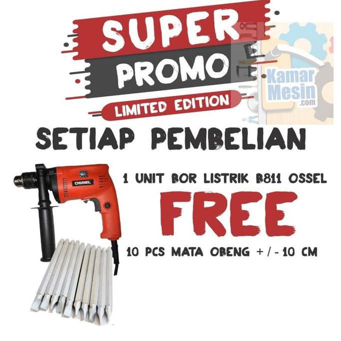 Open Ds Murah Bor Listrik Bt811 Ossel Gratis Mata Obeng Bor Tembok Bt811 Ossel