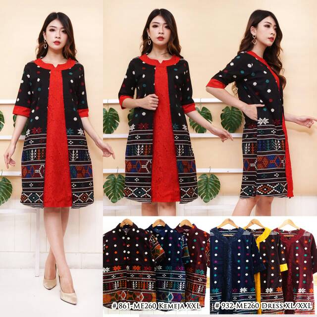 Dres batik modern Kombi burkat couple