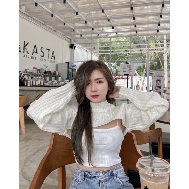 Youra Crop Sweater RAJUT Premium