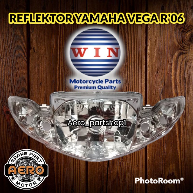 Reflektor/lampu depan YAMAHA VEGA R NEW/VEGA R 2006 merk WIN