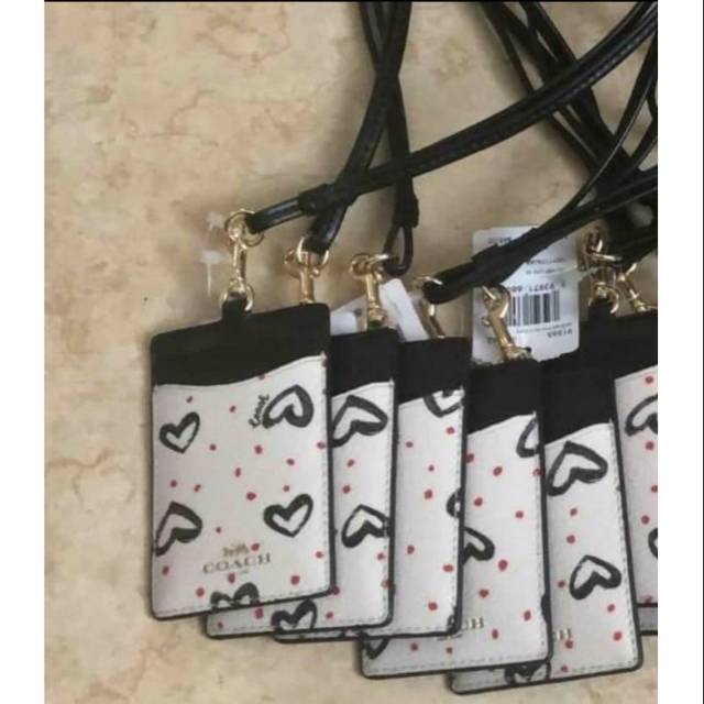 

coach lanyard love