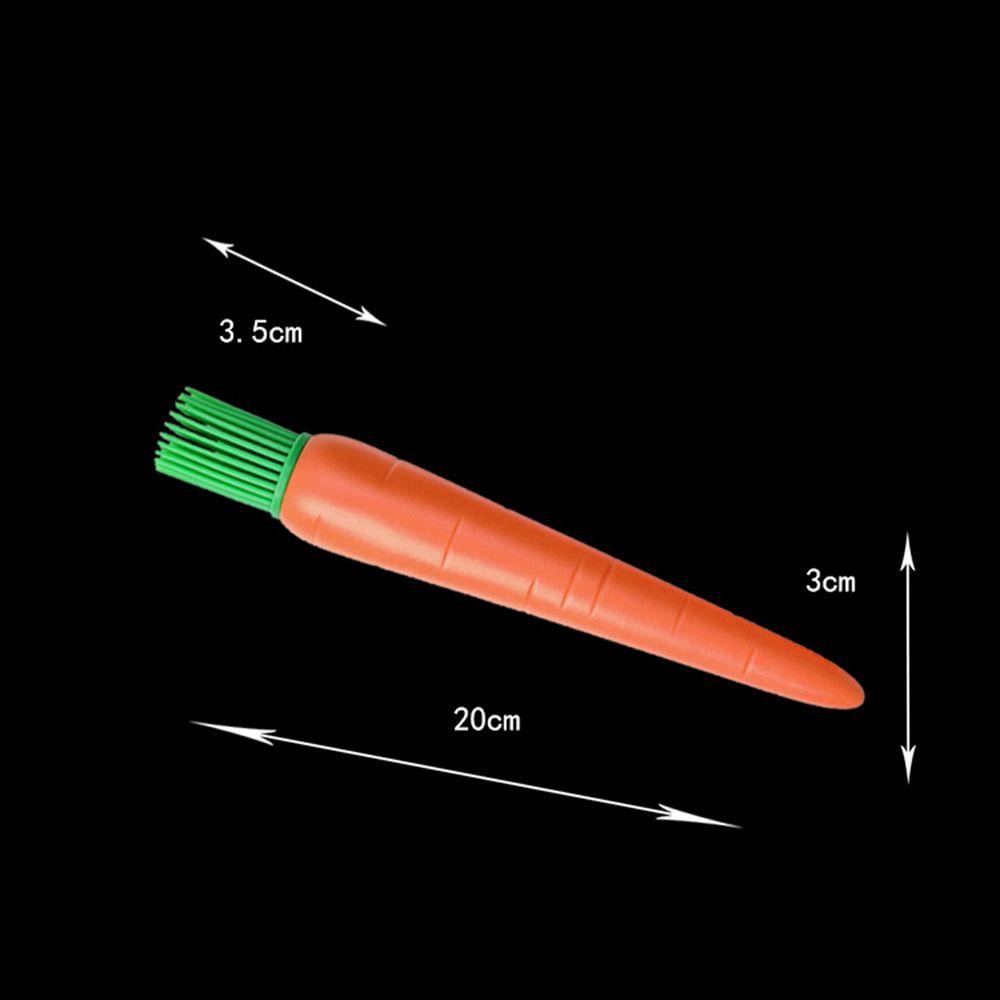 [Elegan] Kuas Kue Kering Memasak Baking Dapur Bulu Halus Berbentuk Wortel Barbekyu Saos Baster