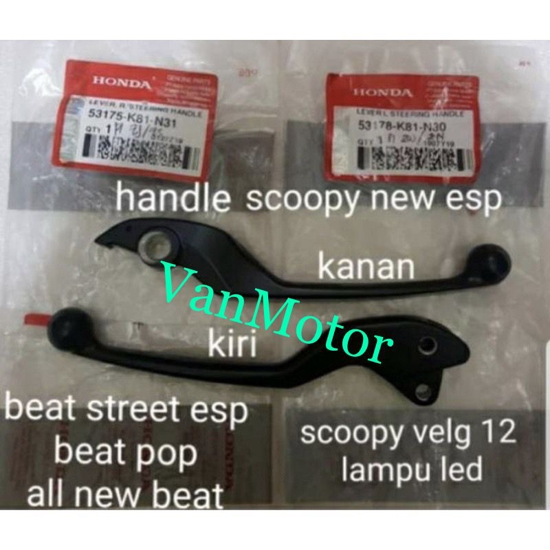 HANDLE HENDEL REM KIRI KANAN BEAT STREET BEAT ESP 2020 VARIO 150 NEW 1SET HONDA