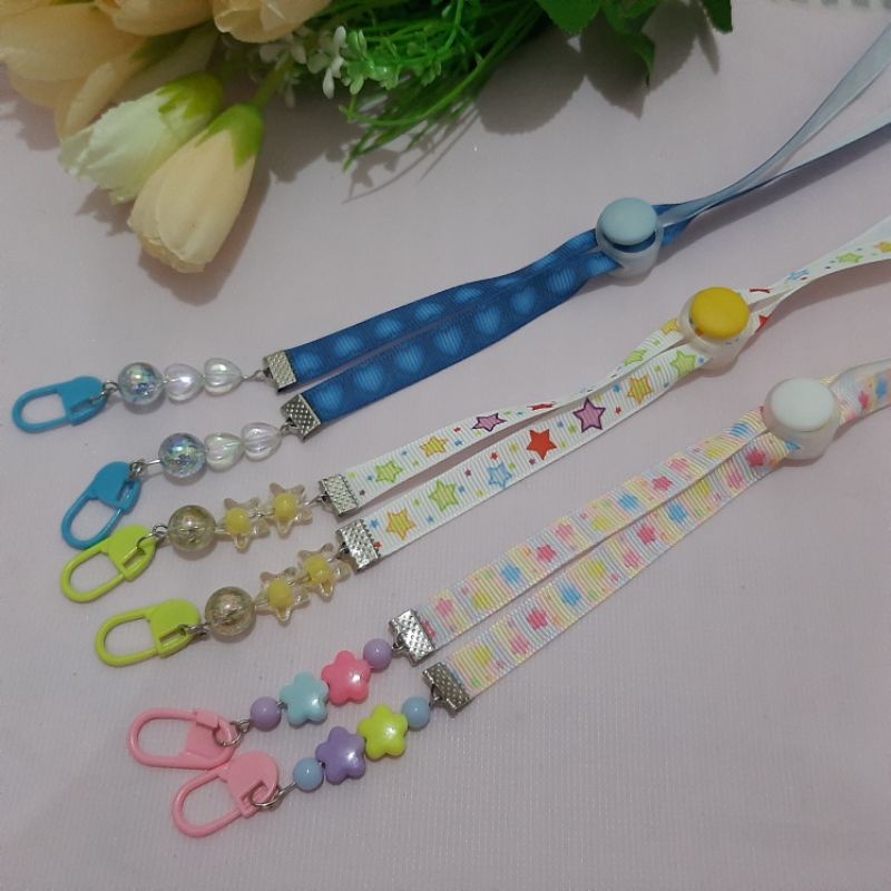2 in 1 kalung masker anak cewek perempuan / strap masker / tali masker / konektor