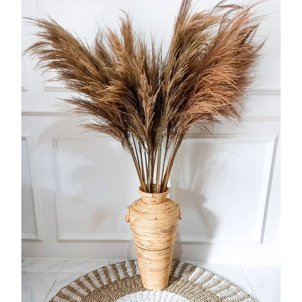 VAS POT GUCI ROTAN/VAS BUNGA ROTAN/VAS ROTAN/VAS ROTAN TINGGI/VAS BUNGA DARI ROTAN/HIASAN ROTAN