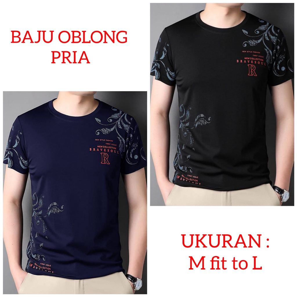 ALIPIO FASHION - BAJU OBLONG BRAVE / kaos pria / kaos keren / terbaru