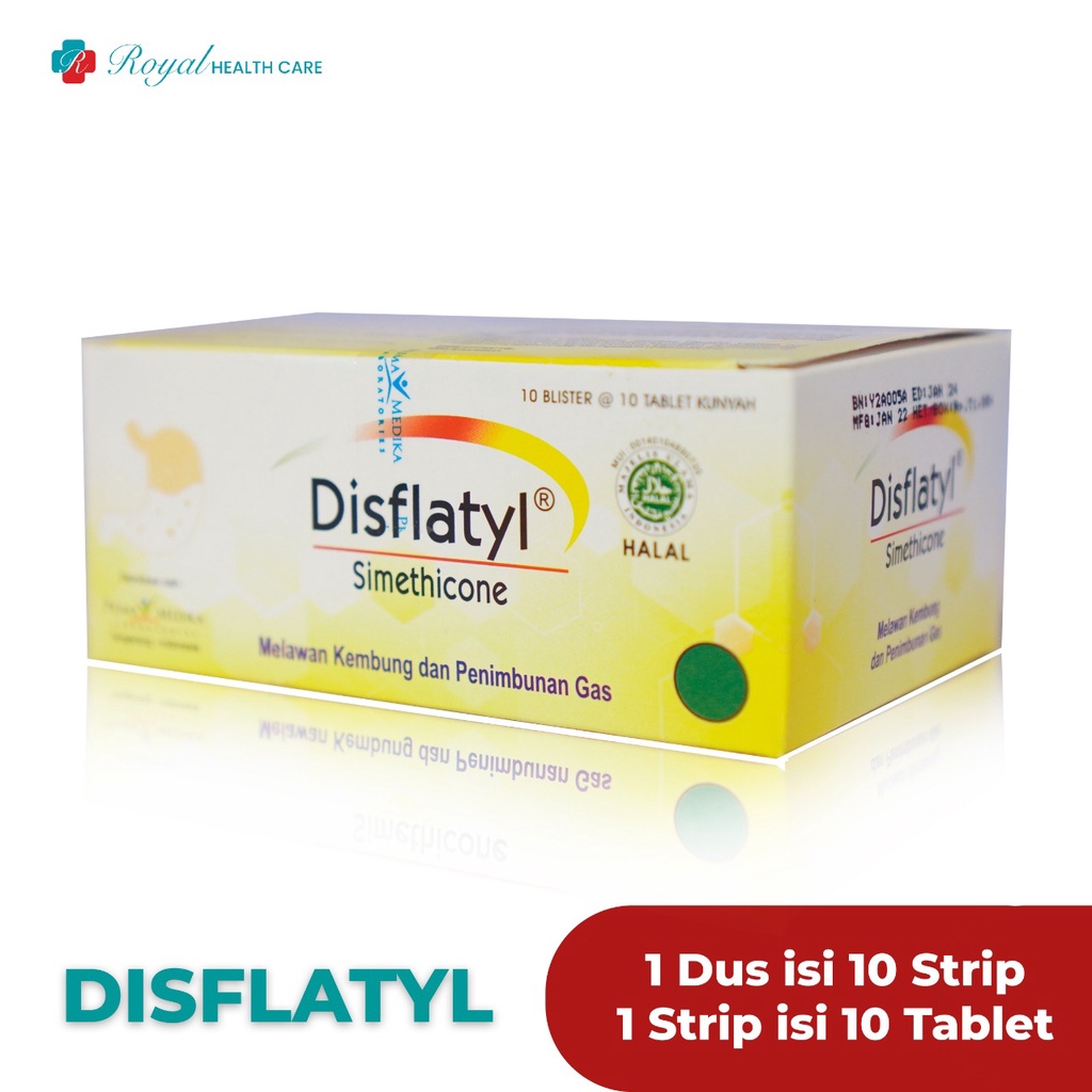 DISFLATYL BOX 100 TABLET Mengatasi Sakit Maag