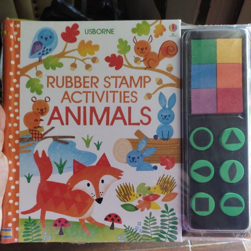 Rubber stamp activities Animals usborne Shopee Indonesia