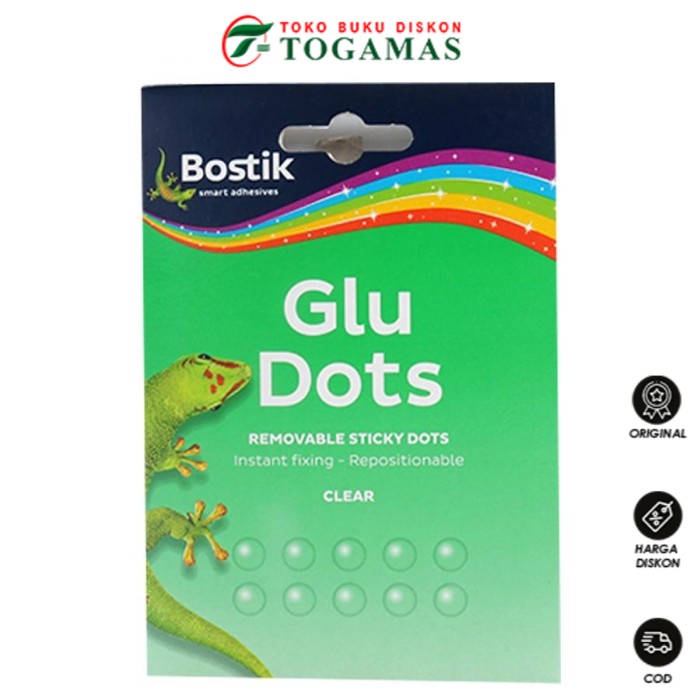 

READY !! LEM GLU DOTS REMOVABLE STICKY DOTS CLEAR BOSTIK