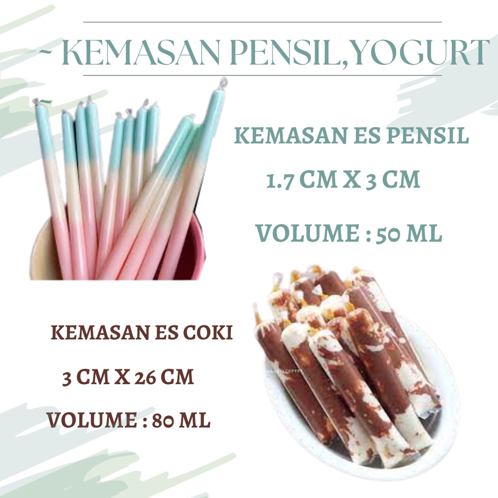 plastik es lilinR / PLASTIK ES LILIN UKURAN 4X20/ PLASTIK ES MAMBO UK 4.5 17 (250 GR)