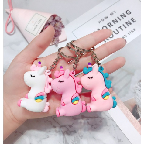 GANTUNGAN KUNCI 3D UNICORN BERSAYAP LUCU IMUT / MAGICAL UNICORN KEYCHAIN / GANTUNGAN KUNCI 3D UNICORN BERSAYAP LUCU IMUT / MAGICAL UNICORN KEYCHAIN