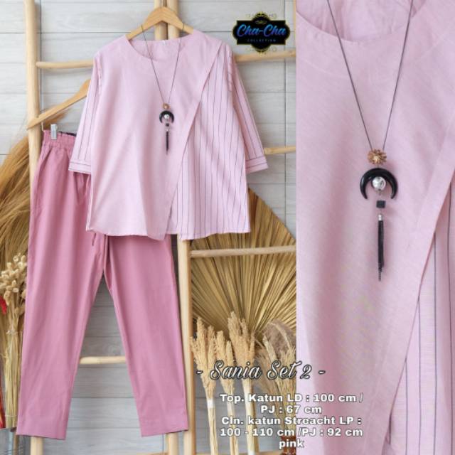 SANIA SET setelan baju wanita HQ