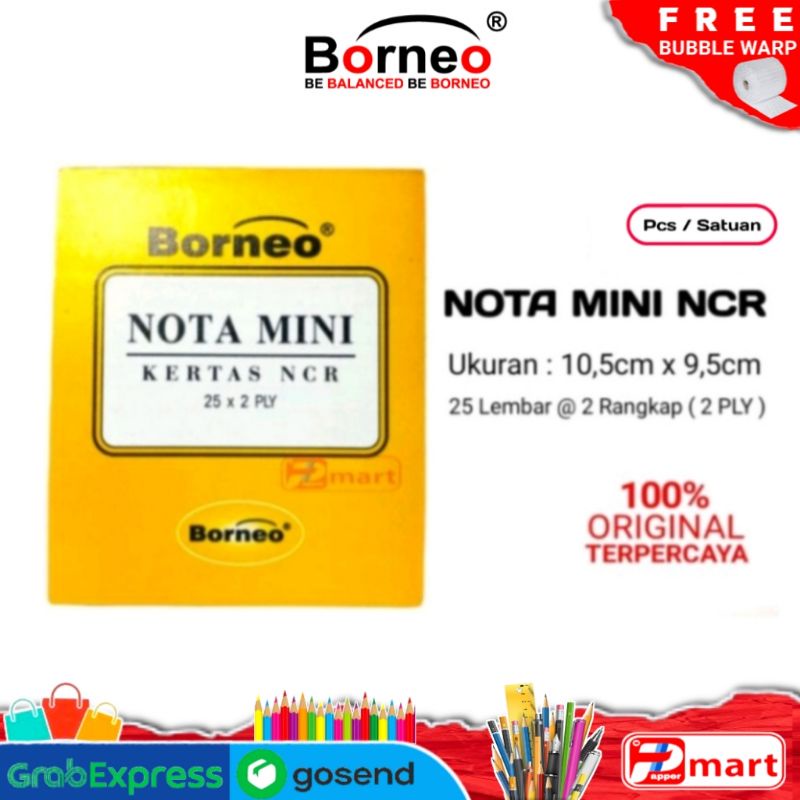 

Nota Kontan MINI BORNEO (kecil) / NCR / 2 Ply / Nota Kontan 2 Rangkap Kecil