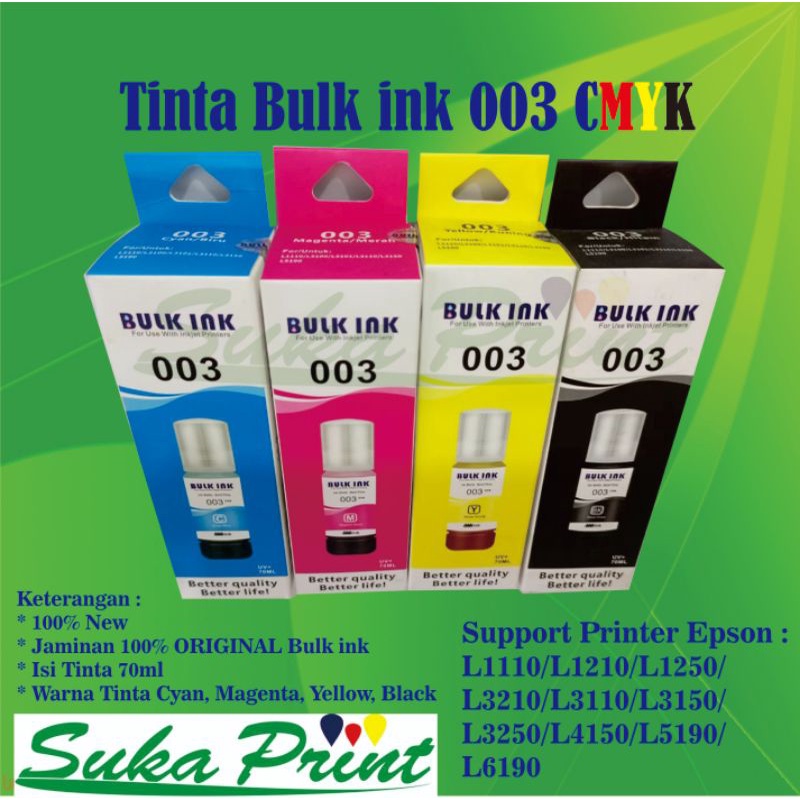 Jual Tinta Epson 003 Merk Bulk INK | Shopee Indonesia