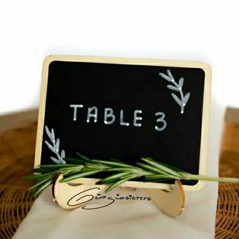 

Papan Tulis Kapur Mini | Mini Chalkboard | Mini Blackboard | Table Number | Name Tag Table