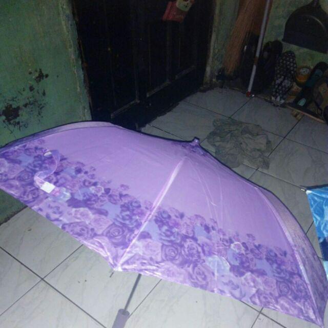 Payung Lipat 2 Kembang Bunga - L2003