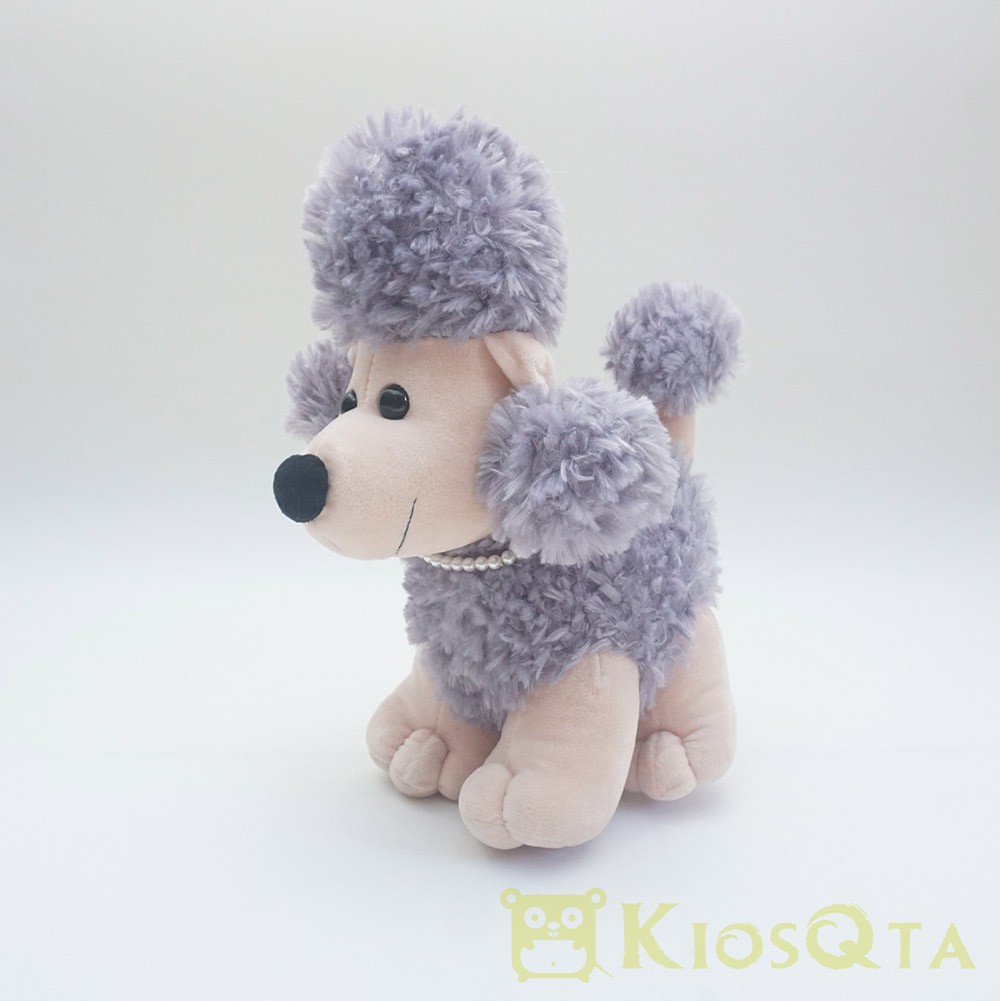 Boneka Anjing Pudel Poodle Cute Dog Kalung Ungu Jan Shopee Indonesia