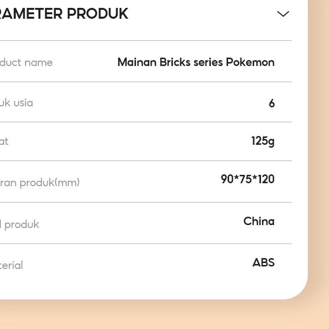 KKV - QMAN Keeppley Pokemon Block Toy, Pikachu / Eevee / Psyduck / Bulbasaur / Charmander / Squirtle