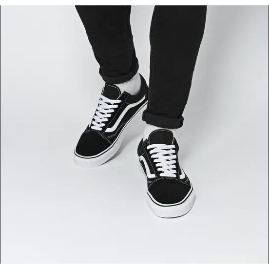 Sepatu vans oldskool black and white premium murah