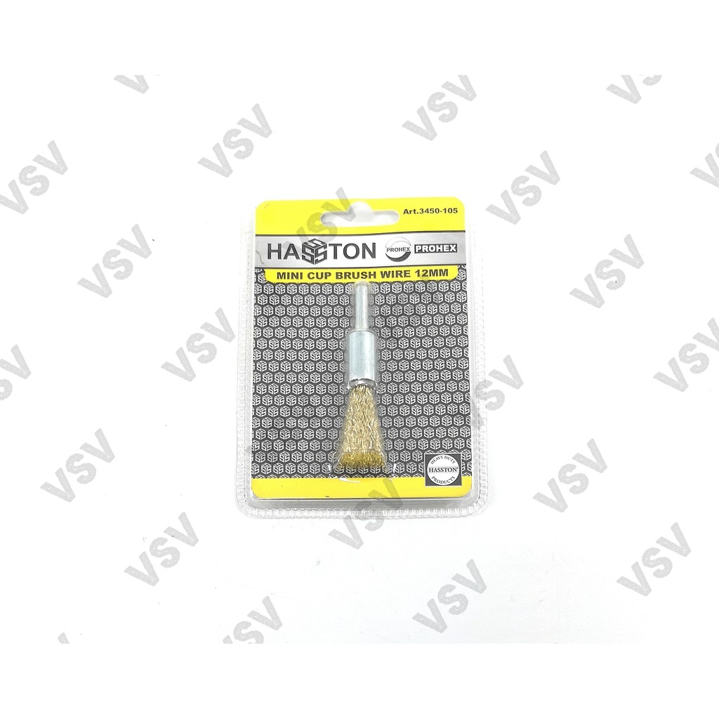 Hasston Sikat Kawat Gagang 12mm 3450-105 Mata bor sikat kawat