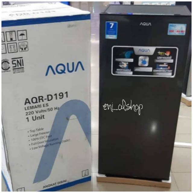 Kulkas 1 Pintu Aqua D-191, D191 D 191 Model Baru Palembang KULKAS AQUA SANYO PALEMBANG TERMURAH