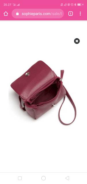 Tas kassia bag sophieparis maroon