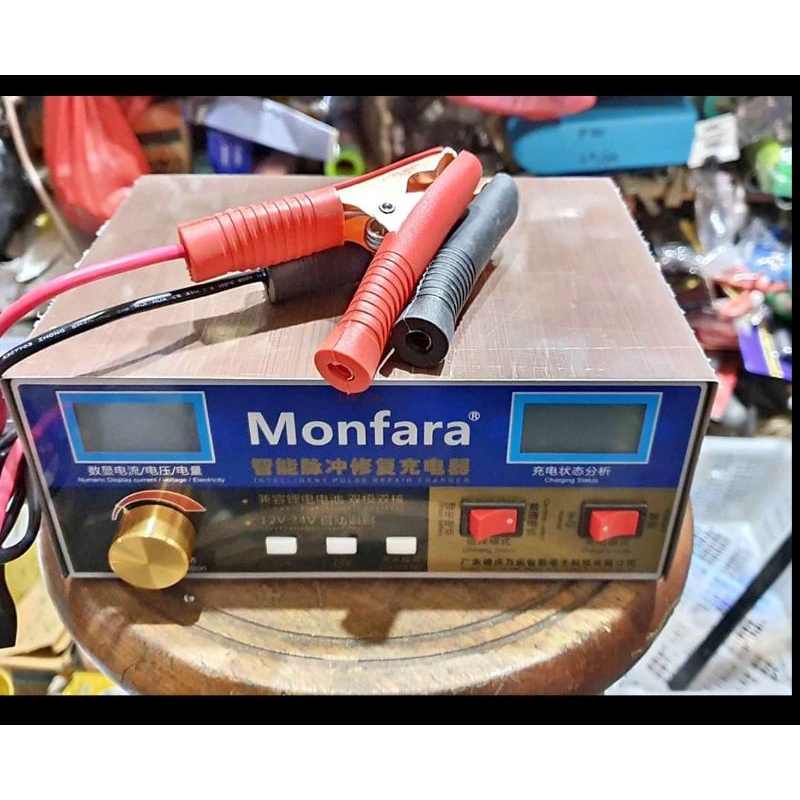 Cas aki digital monfara 10a 12v/24v