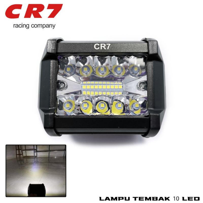 Lampu tembak sorot cree motor led cwl 20 led mata 3 susun terang 12v-36v 20 watt super terang universal motor dan mobil