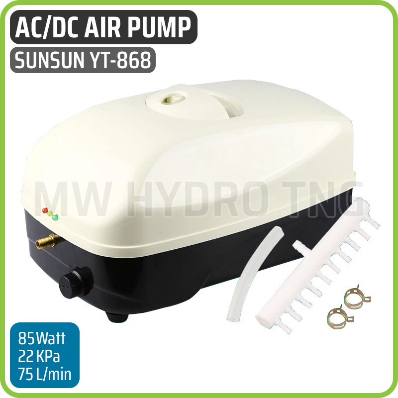 SUNSUN YT-868, AC/DC Aerator / Pompa Angin, AC-DC Air Pump YT868